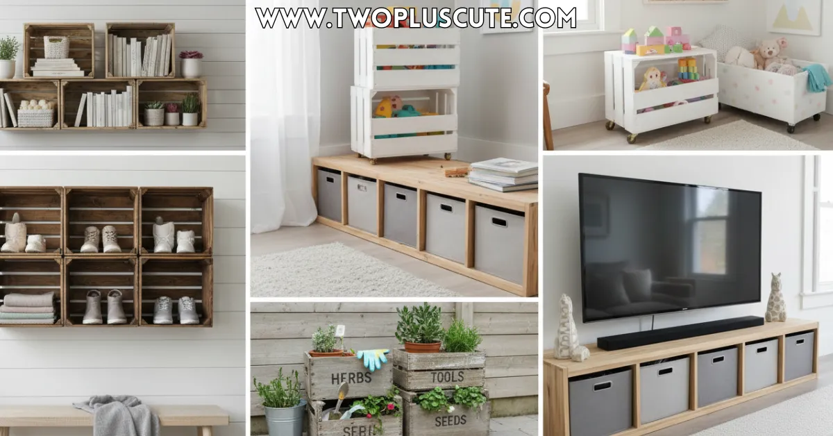 DIY Wooden Crate Storage Ideas for Home